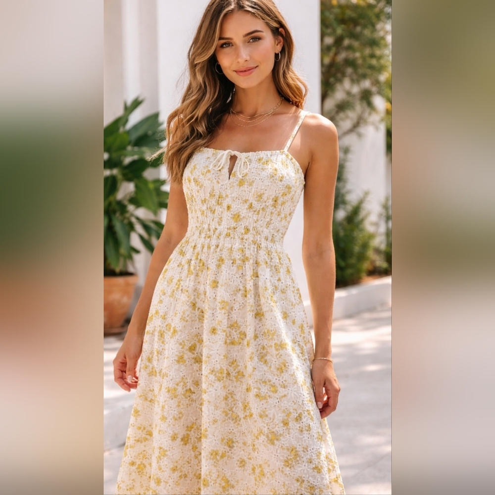 LalavinChic Floral Women's Dress. Great Quality. Size M. Like New. 100% Cotton.